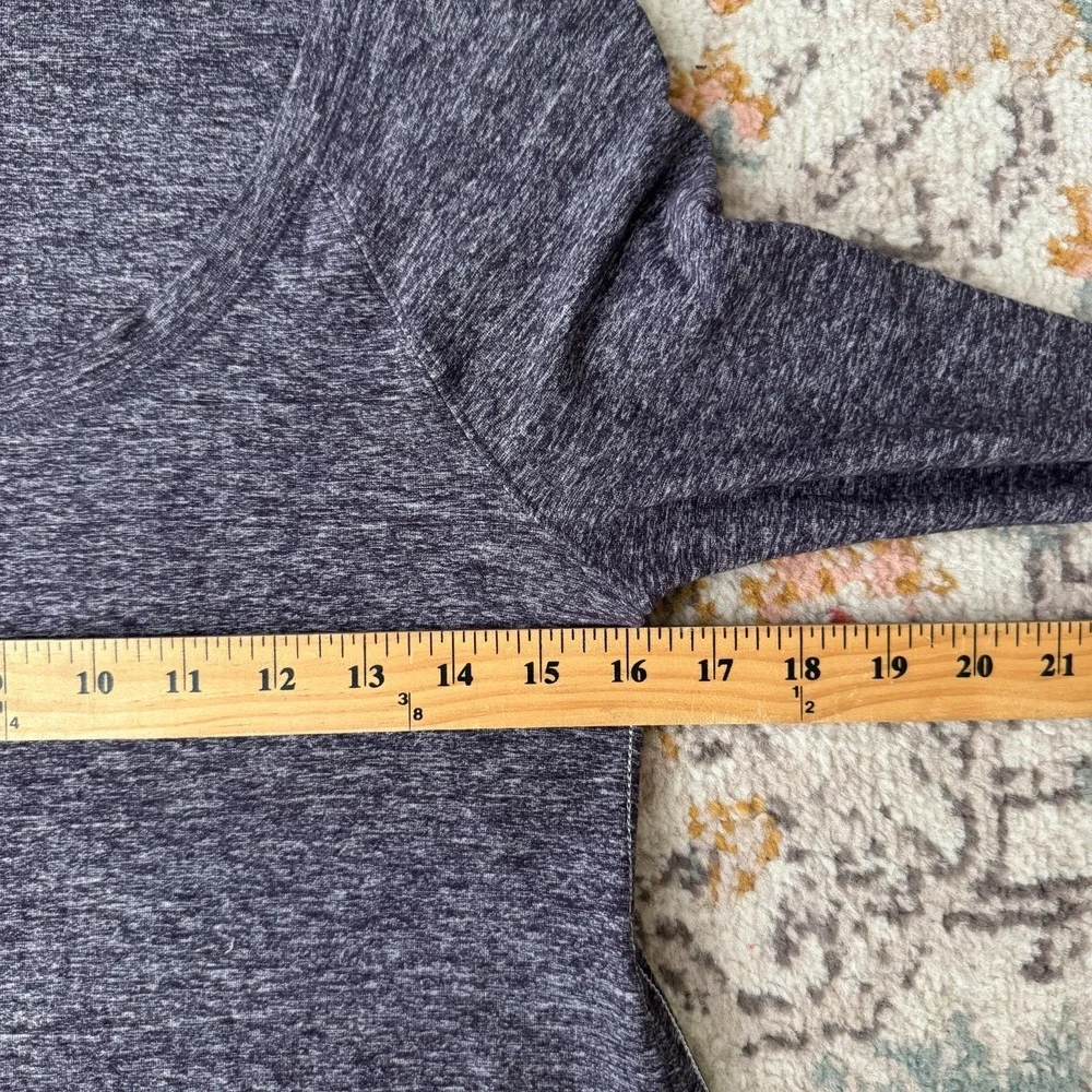 Lululemon Womens Size 6 Medium Rehearsal Long Sleeve Heathered Purple Swan Exc